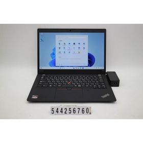 ノートパソコン Lenovo ThinkPad X395 Ryzen 5 PRO 3500U 2.1GHz/8GB/256GB(SSD)/13.3W/FHD(1920x1080)/Win11 文字消えあり