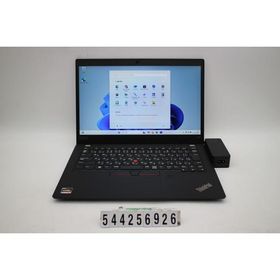 ノートパソコン Lenovo ThinkPad X395 Ryzen 5 PRO 3500U 2.1GHz/8GB/256GB(SSD)/13.3W/FHD(1920x1080)/Win11 白シミあり