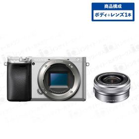 ソニー α6400 ILCE-6400 ボディ シルバー + 標準ズームレンズセット E PZ 16-50mm F3.5-5.6 OSS SELP1650 グレー SONY