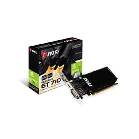 MSI GAMING GeForce GT 710 1GB GDRR3 64-bit HDCP Support DirectX 12 OpenGL 4.5 Heat Sink Low Profile Graphics Card (GT 710 1GD3H LPV1)
