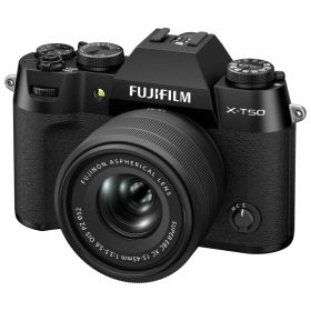 富士フイルム ミラーレス一眼カメラ「FUJIFILM X-T50」XC15-45mmレンズキット（ブラック）（日本語・英語版） FX-T50LK-1545B_JP FUJIFILM