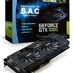 【中古】ELSA GeForce GTX 1080 8GB S.A.C グラフィックスボード VD6118 GD1080-8GERXS