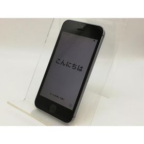 【中古】Apple au 【SIMロック解除済み】 iPhone SE （第1世代） 64GB スペースグレイ MLM62J/A【東池袋1丁目】保証期間１ヶ月【ランクB】