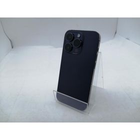【中古】Apple 国内版 【SIMフリー】 iPhone 14 Pro 128GB ディープパープル MQ0F3J/A【秋葉5号】保証期間１ヶ月【ランクC】