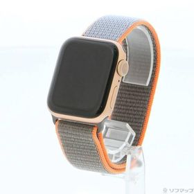 〔中古〕Apple(アップル) Apple Watch Series 5 GPS 40mm ゴールドアルミニウムケース ビタミンCスポーツループ〔344-ud〕