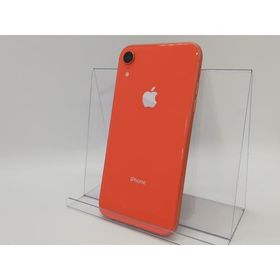 【中古】Apple au 【SIMロック解除済み】 iPhone XR 64GB コーラル MT0A2J/A【大宮東口】保証期間１ヶ月【ランクC】