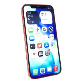 中古 Apple iPhone12 128GB プロダクトレッド MGHW3J／A SIMフリー ネットワーク利用制限▲判定