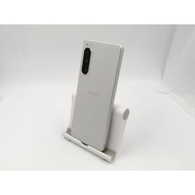 【中古】SONY au 【SIMフリー】 Xperia 5 IV 8GB 128GB SOG09 エクリュホワイト【宇田川】保証期間１ヶ月【ランクB】