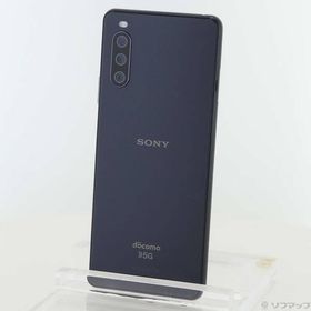 〔中古〕SONY(ソニー) Xperia 10 III 128GB ブラック SO-52B docomoロック解除SIMフリー〔368-ud〕