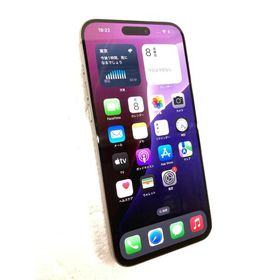 中古 Apple iPhone15 Pro Max 256GB ナチュラルチタニウム MU6R3J／A SIMフリー ネットワーク利用制限▲判定
