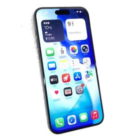 中古 Apple iPhone15 Pro Max 512GB ブラックチタニウム MU6U3J／A SIMフリー ネットワーク利用制限▲判定