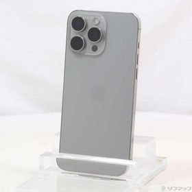 〔中古〕Apple(アップル) iPhone15 Pro Max 1TB ナチュラルチタニウム MU713J／A SIMフリー〔198-ud〕