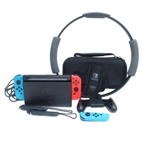 ニンテンドースイッチ Nintendo Switch HAC-0001 本体 リングコン レッグバンド付 動作確認済 旧型 ネオンブルー ネオンレッド 0607