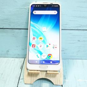 docomo AQUOS R2 SH-03K Platinum White 本体 白ロム SIMロック解除済み SIMフリー 267073