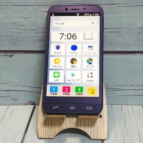 Softbank SHARP シンプルスマホ4 704SH ネイビー 本体 白ロム C346038