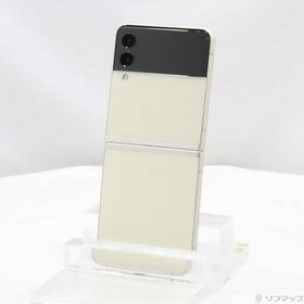 〔中古〕SAMSUNG(サムスン) Galaxy Z Flip3 5G 128GB クリーム SC-54B docomo SIMフリー〔258-ud〕