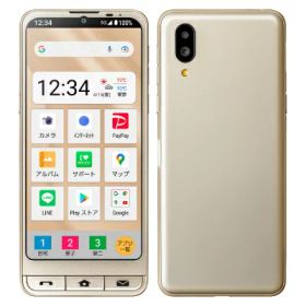 シンプルスマホ6 A201SH シャンパンゴールド 【SoftBank版 SIMフリー】 SHARP 当社3ヶ月間保証 中古 イオシス