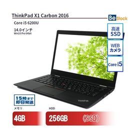 中古 ノートパソコン Lenovo レノボ ThinkPad X1 Carbon 2016 20FCA11FJP Core i5 メモリ：4GB 6ヶ月保証