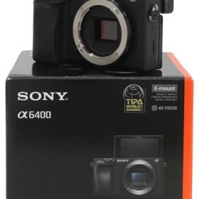 【SONY】ソニー『α6400 ボディ / ブラック』ILCE-6400(B) 2019年2月発売 ミラーレス一眼カメラ 1週間保証【中古】