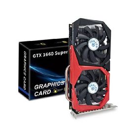 ZER-LON GeForce GTX 1660 Super 6GB グラフィックスカード GDRR6 192bit PCIE 3.0X16 コンピューターゲーム GPU デュアルフリーズファン ビデオカード HDMI/DP/