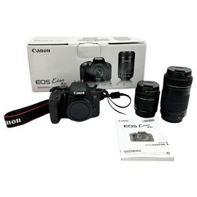◆◆ CANON キャノン カメラ EOS Kiss X9i ダブルズームキット レンズ2本 1893C003 やや傷や汚れあり