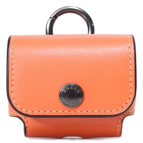 コーチ エアーポッズプロケース COACH カーフレザー イヤホン airpods pro エアーポッズプロ ケース バッグチャーム キーホルダー サンセット C3749