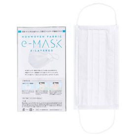 e-マスク 1枚入 M-080-J 三層式フィルター 不織布マスク 感染対策