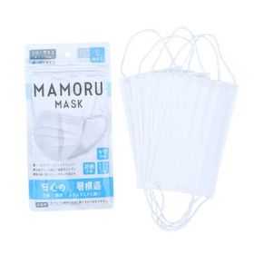 不織布 3層構造 MAMORUマスク 1パック（5枚入り） フリーサイズ クロネコゆうパケット可（6個まで） 感染予防