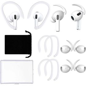 シリコン イヤーフック カバー 4ペア AirPods Pro エアポッズ プロ対応 スポーツ ズレ落ち防止 ホワイト 4セット ポイント消化