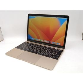 【中古】Apple MacBook 12インチ CoreM3:1.2GHz 256GB ゴールド MNYK2J/A (Mid 2017)【新宿2】保証期間１ヶ月【ランクC】