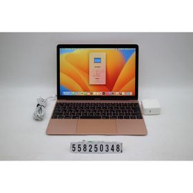 ノートパソコン Apple MacBook 12in 2017 A1534 ローズゴールド Core m3 7Y32 1.2GHz/8GB/256GB(SSD)/12W/WQXGA(2304x1440)