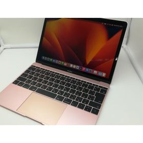 【中古】Apple MacBook 12インチ CTO (Mid 2017) ローズゴールド Core m3 (1.2G)/8G/256G(SSD)/intel HD 615【札幌】保証期間１ヶ月【ランクC】