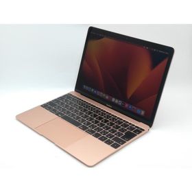 【中古】Apple MacBook 12インチ CoreM3:1.2GHz 256GB ゴールド MRQN2J/A (Mid 2017/Late 2018)【中野】保証期間１ヶ月【ランクC】