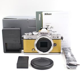 シャッター数74枚 Nikon Z fc ボディ マスタードイエロー プレミアムエクステリア張替済み シルバー ミラーレス一眼カメラ ニコン