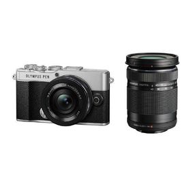 オリンパス OMデジタルソリューションズ デジタル一眼カメラ・EZダブルズームキット OLYMPUS PEN E-P7WZKSLV シルバー (納期目安1-2週間)