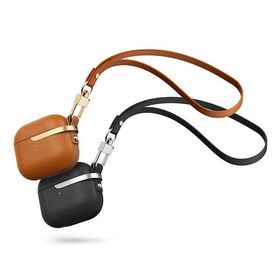 Airpods 3専用 ワイヤレス充電対応 プレミアムヴィーガンレザー ケース moshi Pebbo Luxe for AirPods 3