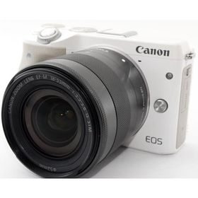 キヤノン ミラーレス CANON EOS M3 EF-M18-55 IS STM レンズキット ホワイト 中古 新品SDカード付き Wi-Fi搭載 スマホに送れる 届いてすぐに使える 長期保証