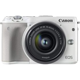 キヤノン Canon EOS M3 レンズキット ホワイト EOSM3WH-1545ISSTMLK <プレゼント包装承ります>