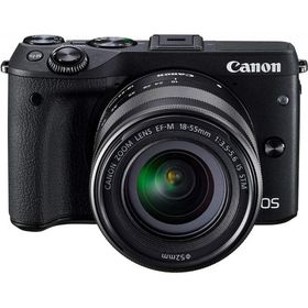 キヤノン Canon EOS M3 レンズキット ブラック EOSM3BK-1855ISSTMLK <プレゼント包装承ります>