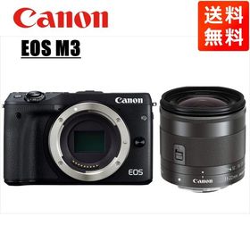 キヤノン Canon EOS M3 ブラックボディ EF-M 11-22mm ブラック 広角 レンズセット ミラーレス一眼 カメラ 中古