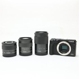 《並品》Canon EOS M3+18-55mm+55-200mm+28mmマクロセット