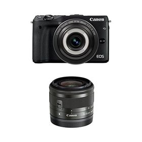 Canon ミラーレス一眼カメラ EOS M3(ブラック)・クリエイティブマクロ ダブルレンズキット EOSM3BK-CMWLK