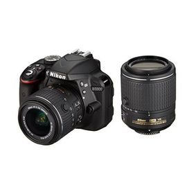 Nikon デジタル一眼レフカメラ D3300 ダブルズームキット2 ブラック(中古品)