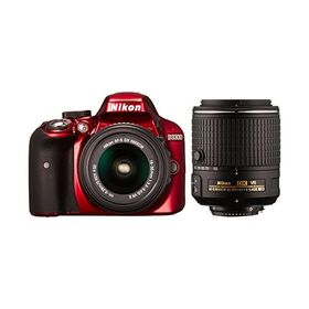 Nikon デジタル一眼レフカメラ D3300 ダブルズームキット2 レッド(中古品)
