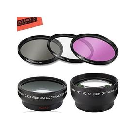 【平行輸入品】デラックスレンズキット Canon Rebel T3、T3i、T5、T5i、T6i、T7i、EOS 80D、EOS 77Dカメラ