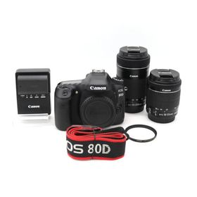 Canon デジタル一眼レフカメラ EOS 80D ダブルズームキット EF-S18-55 IS STM/EF-S55-250 IS STM付属 EOS80D-WKIT