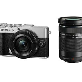 OM SYSTEM/オリンパス PEN E-P7 EZダブルズームキット シルバー 送料無料