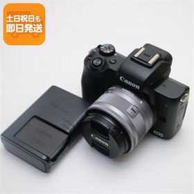 超美品 EOS Kiss M EF-M15-45 IS STM レンズキット ブラック 即日発送 ミラーレス一眼 Canon あすつく 土日祝発送OK