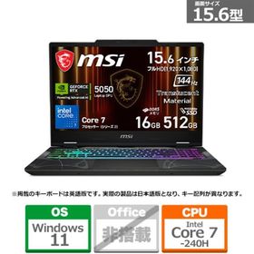 MSI（エムエスアイ） 15.6型ゲーミングノートパソコン Cyborg 15 B2RW CYBORG15B2RWEKG-5599JP