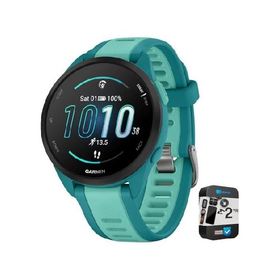 Garmin 010-02863-32 Forerunner 165 Music Smart Sport Watch, Turquoise + Aqua | Official USA Partner Model | Bundle with 2 YR CPS Enhanced Protection P